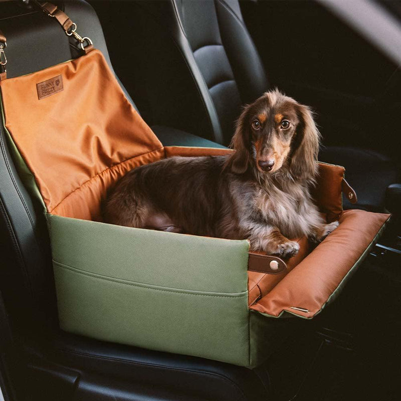 Cama elevatória para assento de carro de luxo em couro