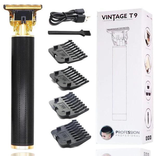 Barbeador Profissional + 4 Pentes de Brinde - Vintage T9