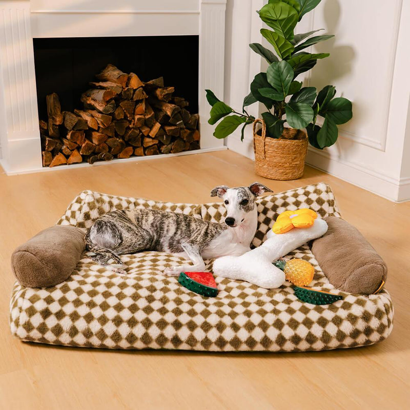 Sofá Cama Para Pet Ortopédico Vintage